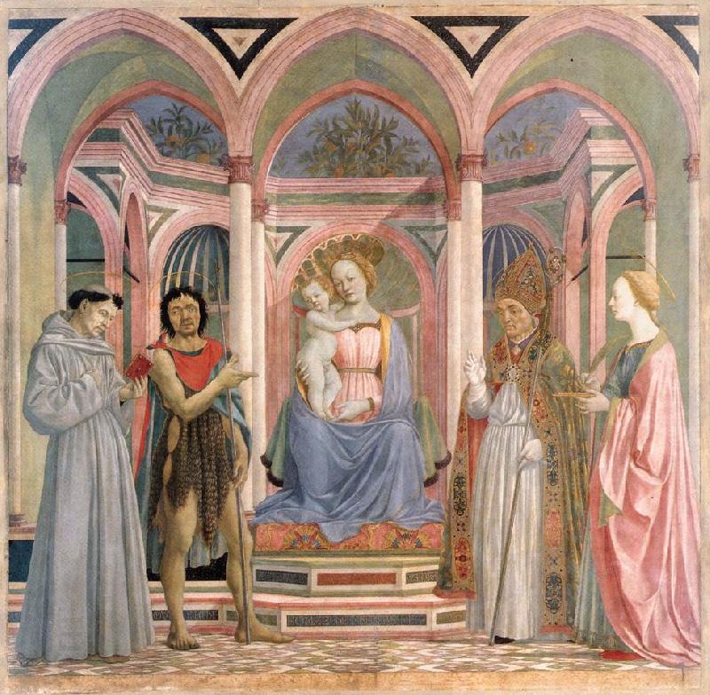 DOMENICO VENEZIANO The Madonna and Child with Saints dne China oil painting art
